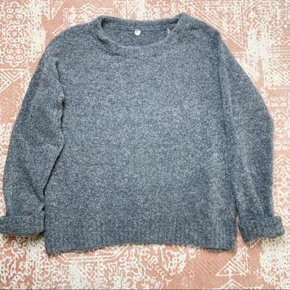 Anthropologie Margaret O'Leary Grey Marled Sweater